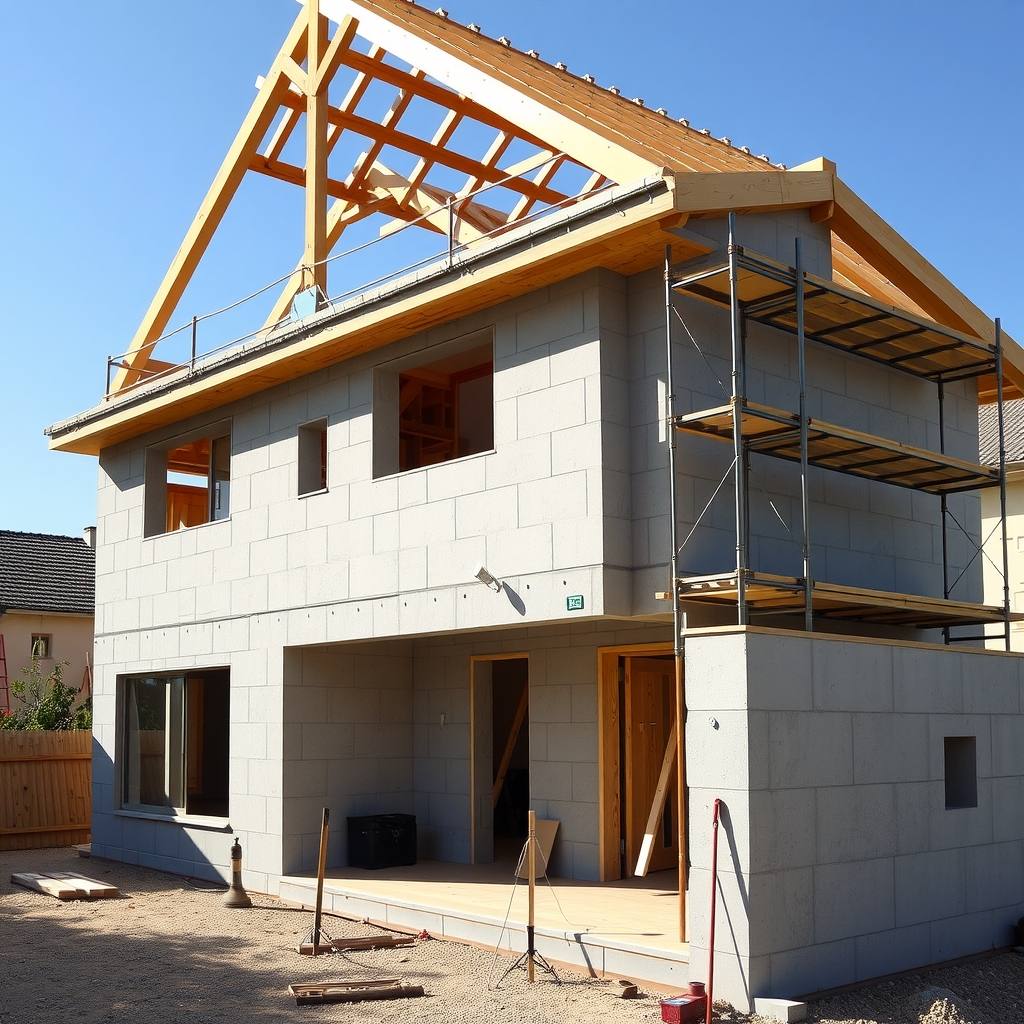 construction de maison individuelle à Grasse (illustration)