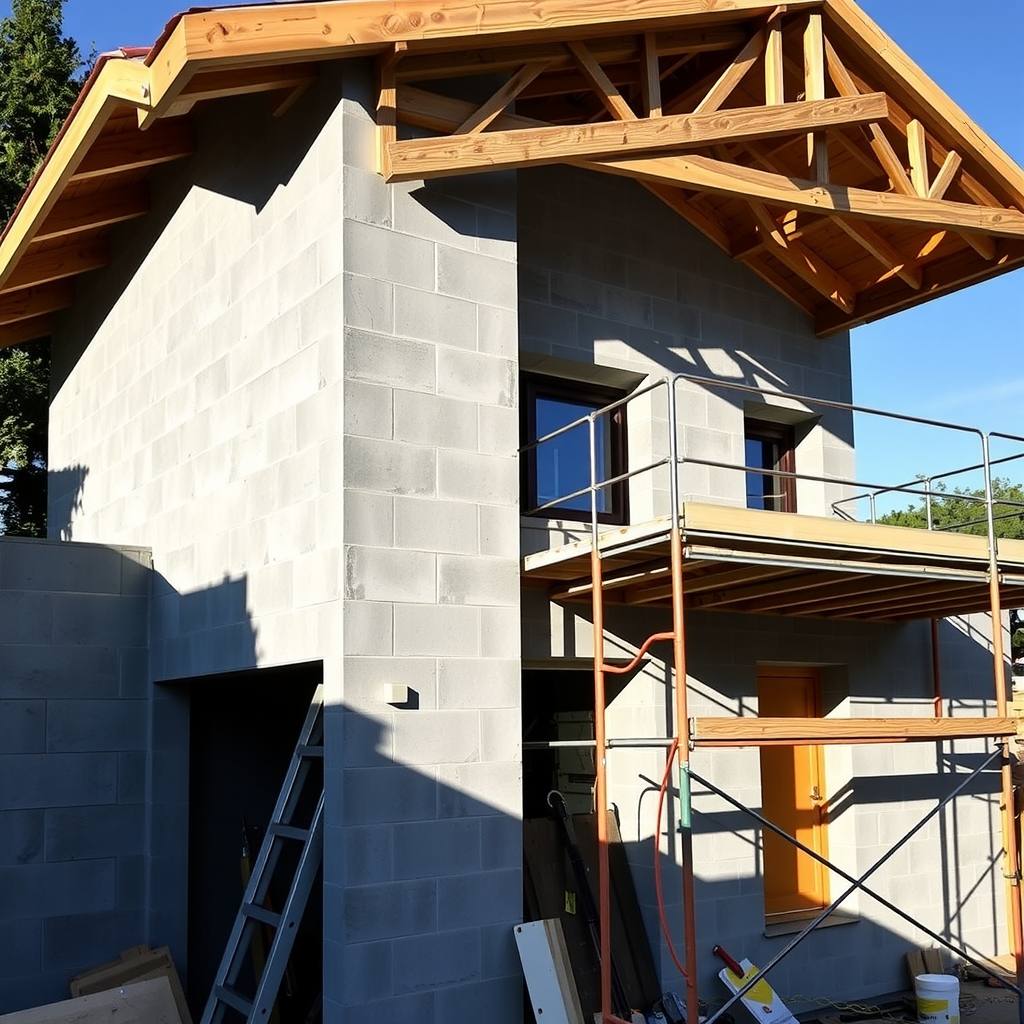 construction de maison individuelle à Nice (illustration)